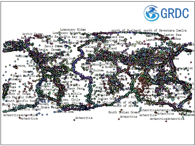 地震 （1900-2020， 深度： 0 - 70 km） （大规模）